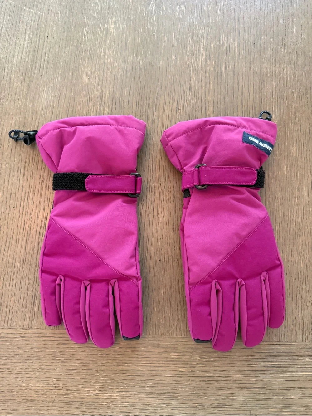 Lands' End Kids Pink Winter Mittens